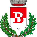 Stemma con corona e rami verdi