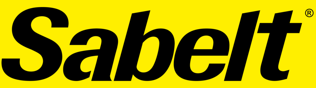 Logo giallo con testo nero Sabelt