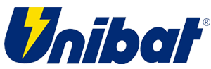 Logo di Unibat con fulmine
