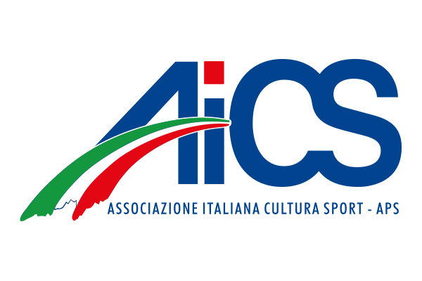 Logo AICS con colori italiani